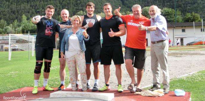 Deutsche Nationalmannschaft im Kugelstoßen holt letzten Schliff in Latsch für die bevorstehende WM