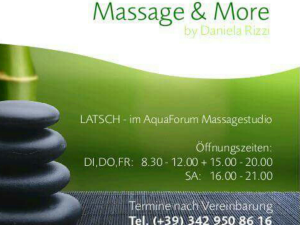 Klassische Massage (Schwedische Massage)