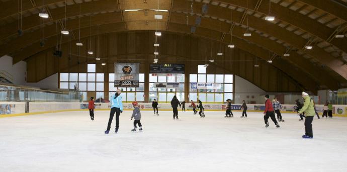 Ice skating at the IceForum Laces