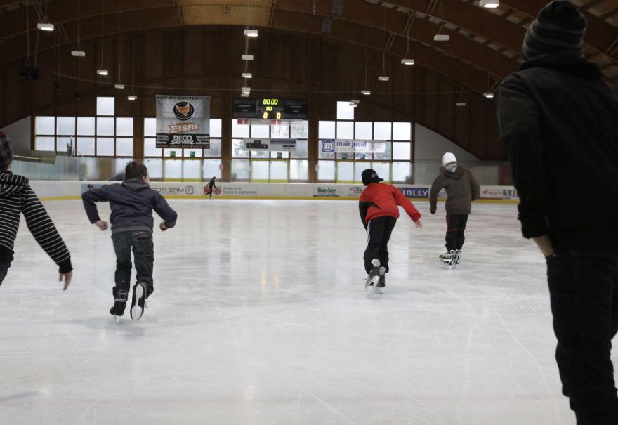 Ice skating at the IceForum Laces