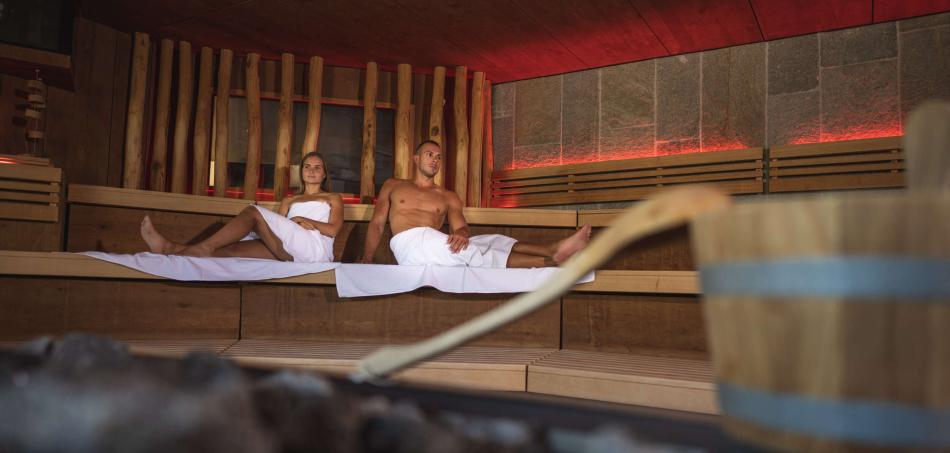 lunga serata in Sauna